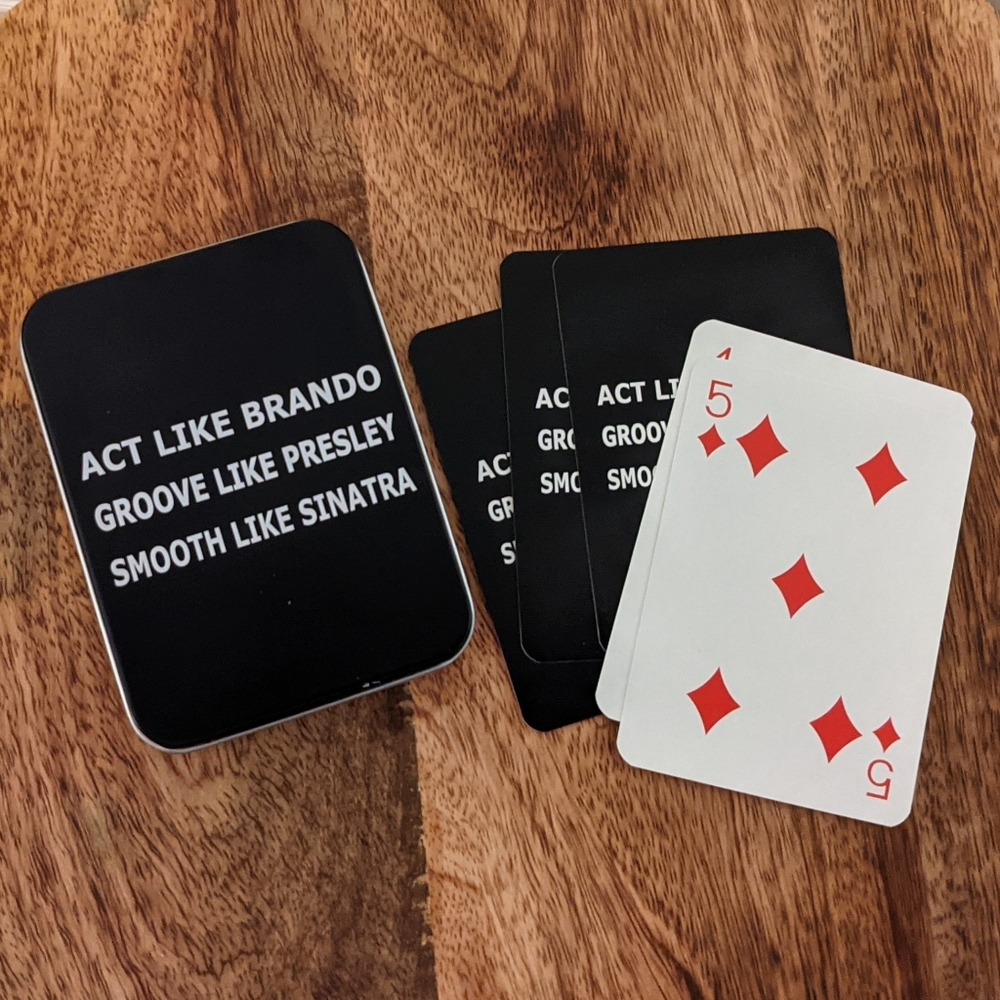🆕 Act Like Brando Playing Cards With Tin